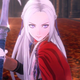 Fire Emblem Three Houses' heroine holds a giant spear.